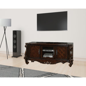 HMS 74 Dark Brown Solid Wood TV Stand Elegant and Durable Furniture