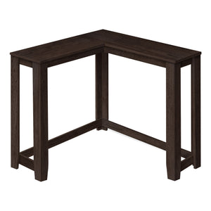 Hms 36\" Espresso Solid Wood Distressed Corner Console Table