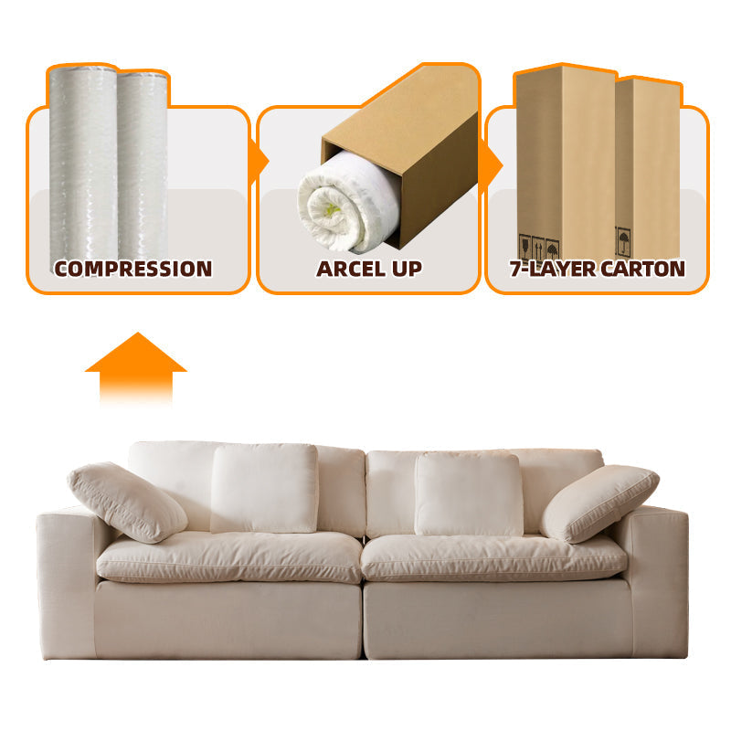 Modern Design High Quality Compression Sofas Luxury Foam Vacuum Pack Compression Sofas US Drop Shipping Roll Compression Sofas