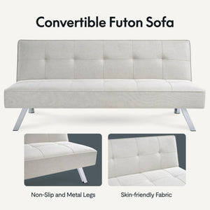 Fabric Convertible Sofa Bed, Folding Sleeper for Living Room for Living Room