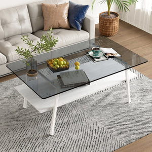 New Modern Coffee Table,coffee Tables for Living Room, Glass Coffee Table, Square Steel Coffee Table Living Room Furniture