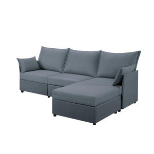 93.7"  Sectional Sofa with Ottoman