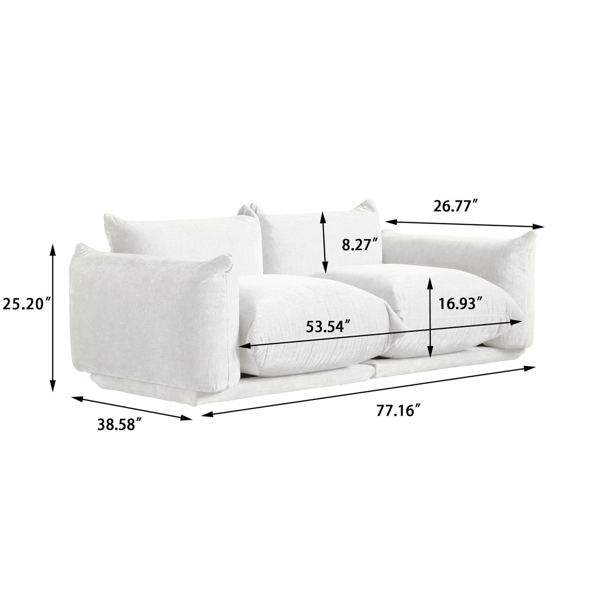 S-A Only Nordic Bread Chenille Sofa  Drop Shipping to USA  in Stock