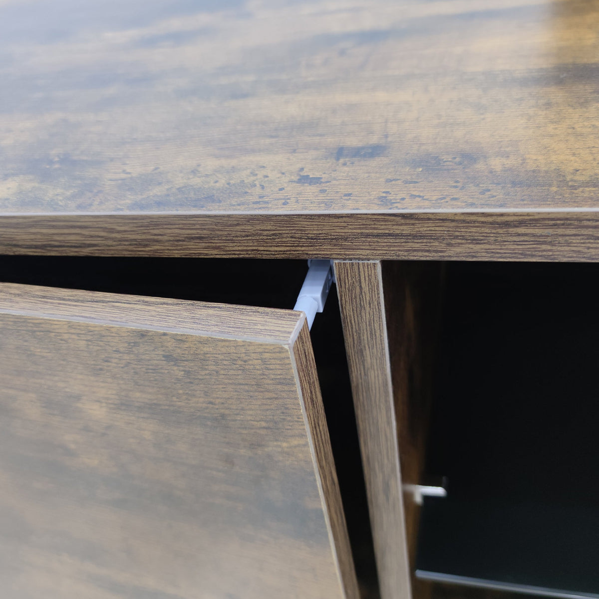 Modern MDF Brown TV Unit with Wall Mount , Space Saving with Storage TV Stands for Living Room