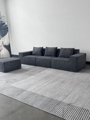 Modern Vacuum Compressed Sofa Tofu Height Density Sponge Modular Sofa for Living Room Cord Sofa