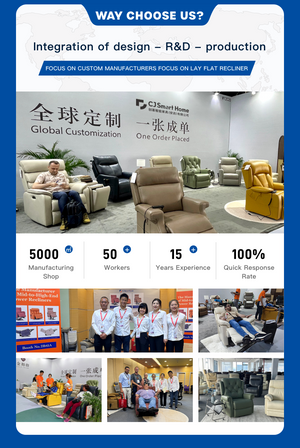 Hot Sales Flat Lifting Chair Recliners Dual Motor Modern Fabric Single Sofa Chair
