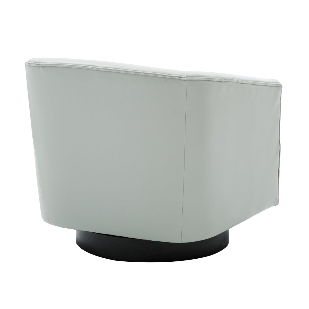 Garland Dove Grey Wood Base Swivel Chair