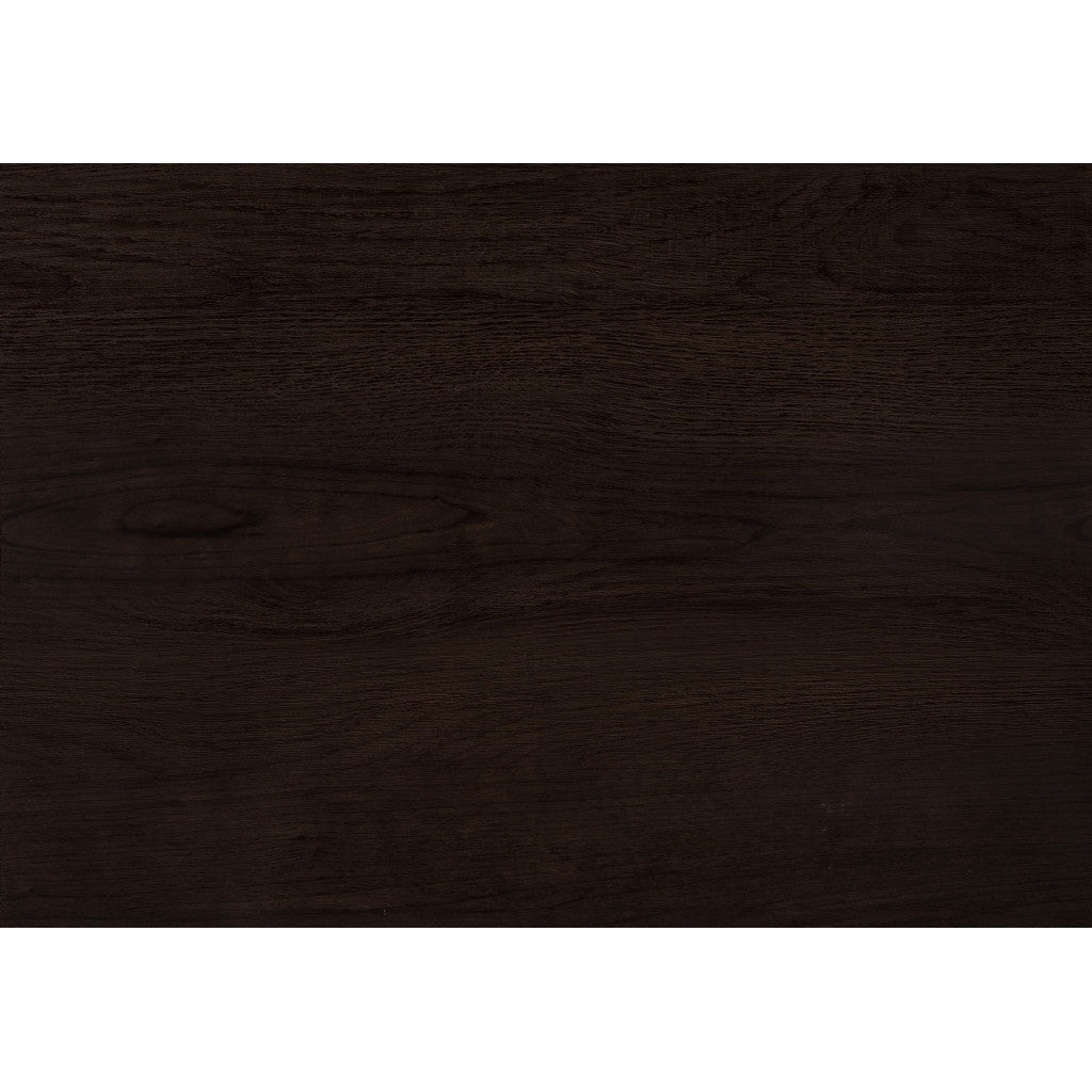 Hms 36\" Espresso Solid Wood Distressed Corner Console Table