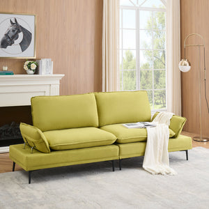 Elegant and Rustic in 89   Inches of Cotton and Linen,sofa Custom-made for Apartments, Living Rooms and Offices