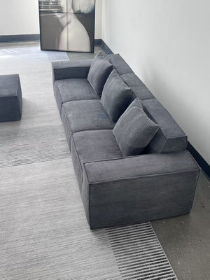 Modern Vacuum Compressed Sofa Tofu Height Density Sponge Modular Sofa for Living Room Cord Sofa