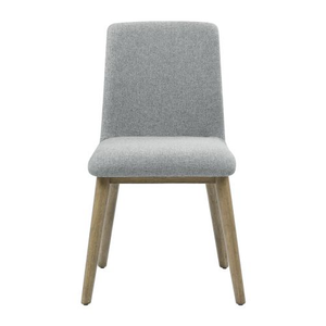 FCJ Vida Gray Polyester Side Chair for Living Room