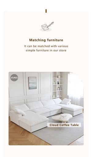 ATUNUS USA in Stock Drop Shipping Modern Sofa Living Room Furniture Nordic Black White Grey Modular Sectional Couch Sofa Sets