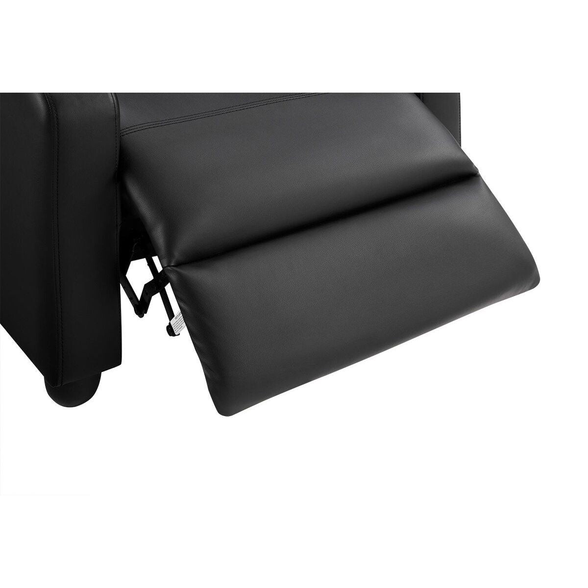Single-S Manual Recliner Chair Comfortable PU Leather Upholstery for Small Spaces