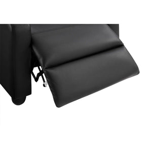 Single-S Manual Recliner Chair Comfortable PU Leather Upholstery for Small Spaces