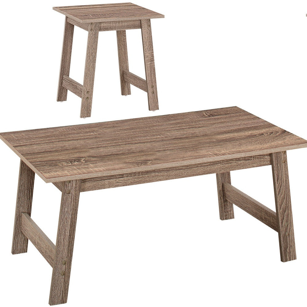 HMS Set Three 36\" Taupe Coffee Table Farmhouse Design Living Room Furniture Storage Metal Sintered Stone for Home Entry Use