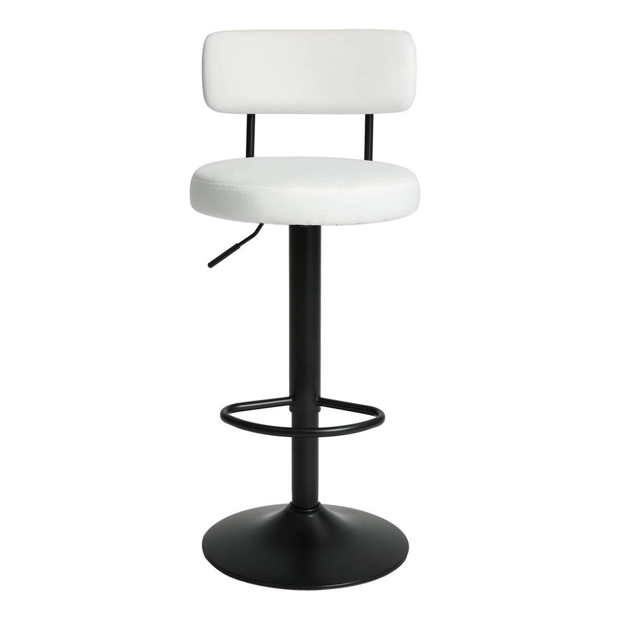 Counter Stools,Set of 2 Bar Stools with Back and Footrest, Modern Metal Counter Height Barstools for Kitchen Home Bar