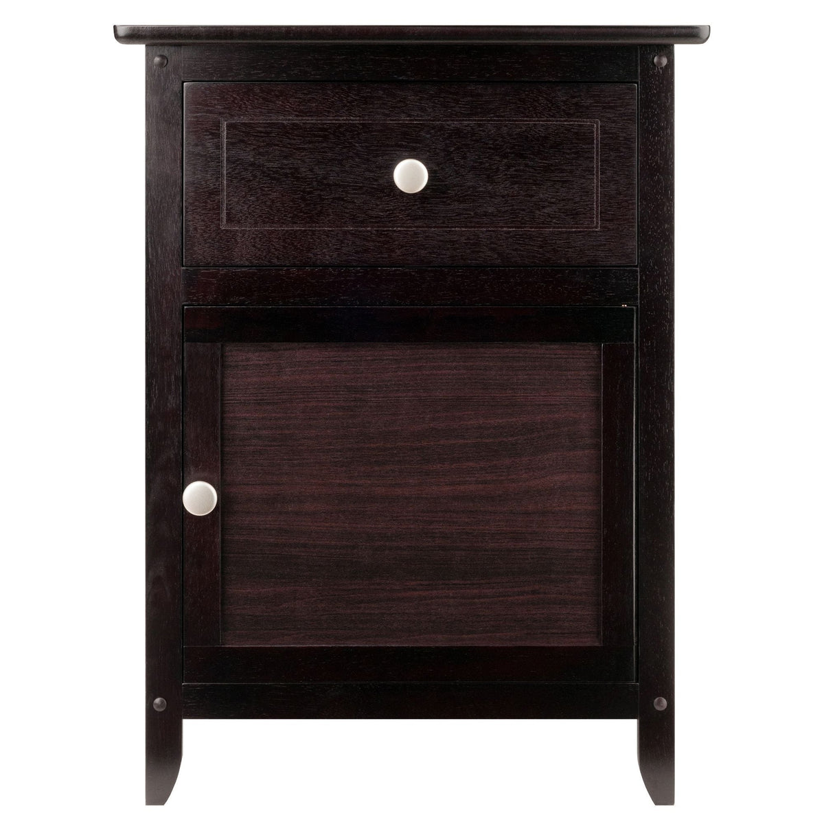 Eugene Espresso Accent Table for Living Room Cabinets