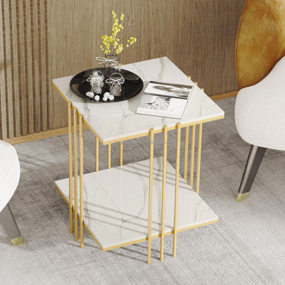 USA FREE SHIPPING Wholesale High Class Marble Console Table Coffee Table Behind Couch for Corridor Entrance