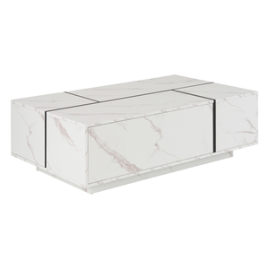 Rectangular Sliding Top Coffee Table 2 Drawers 2 Hidden Storage 47.2 FCJ for Farmhouse Japanese Living Room Tea Table Design