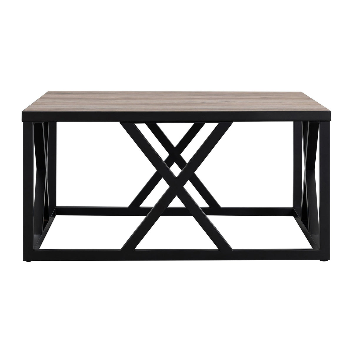 HMS 35 Black Steel Square Coffee Table with European Design for Living Room House Home Furniture with Marble Material