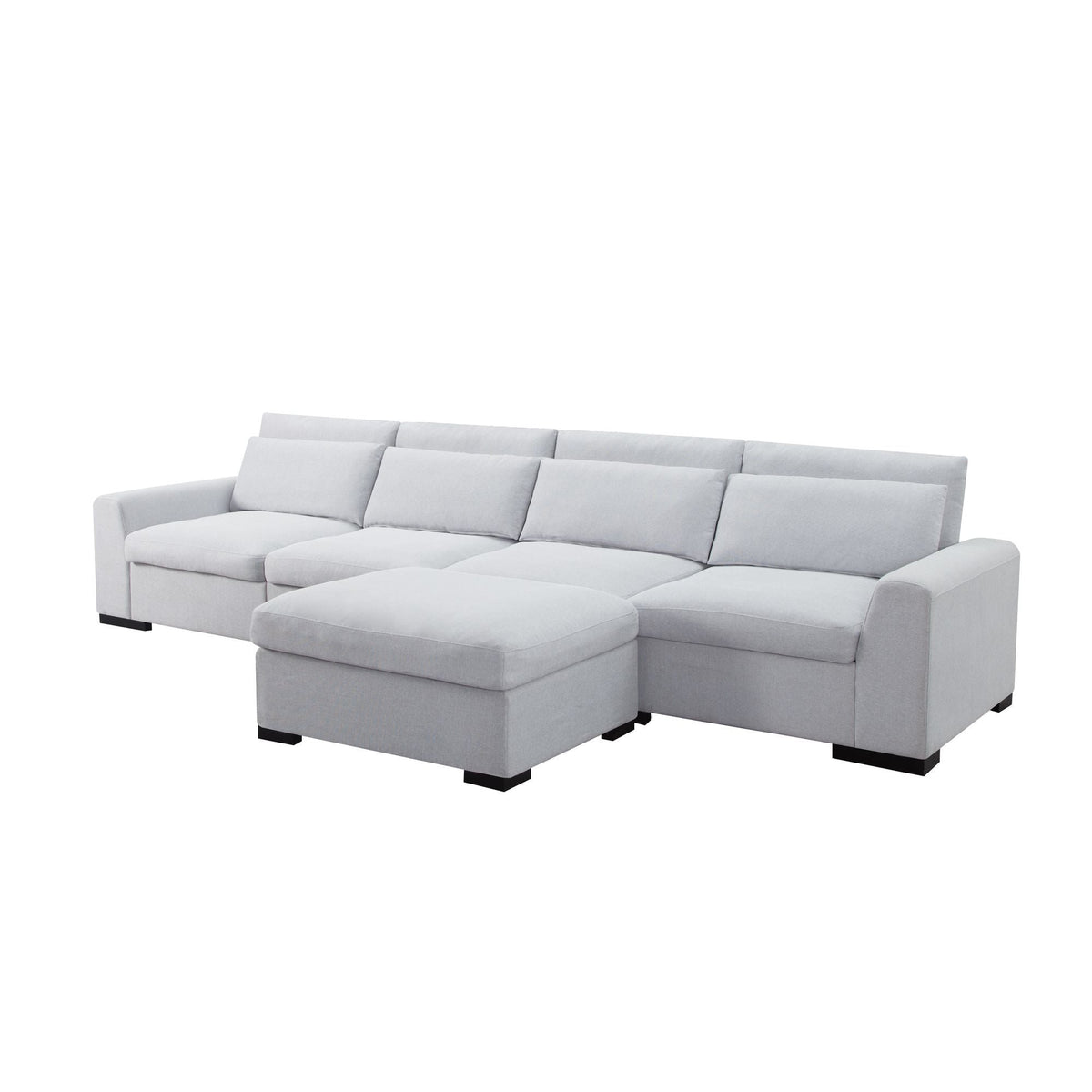 149' Modular Living Room Sofa with Ottoman Sectional Design for Comfort and Style