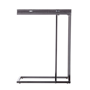 HMS 25\" Silver and Gray Expandable Rectangular Coffee Table End Table