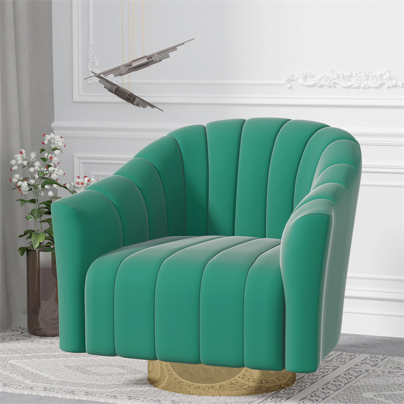 In Stock America Free Shipping Swivel Accent Armchiar Green Modern Armchairs Living Room Single Chair Sofa