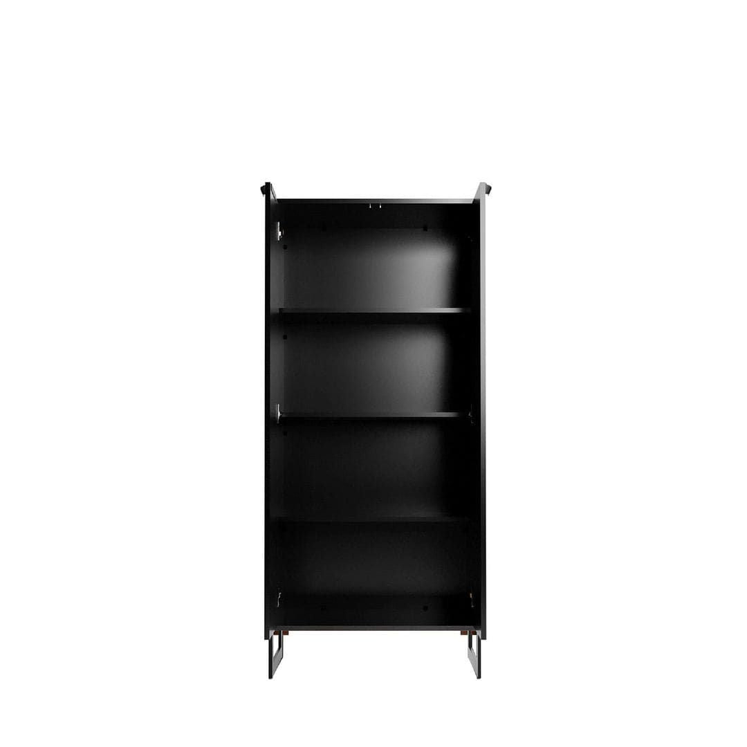 Manhattan Comfort for Lexington 59.72 Black Bookcase with 4 Shelves