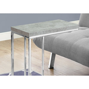 Homeroots 18.25" X 10.25" X 25.25" Grey Particle Board Metal  Accent Table