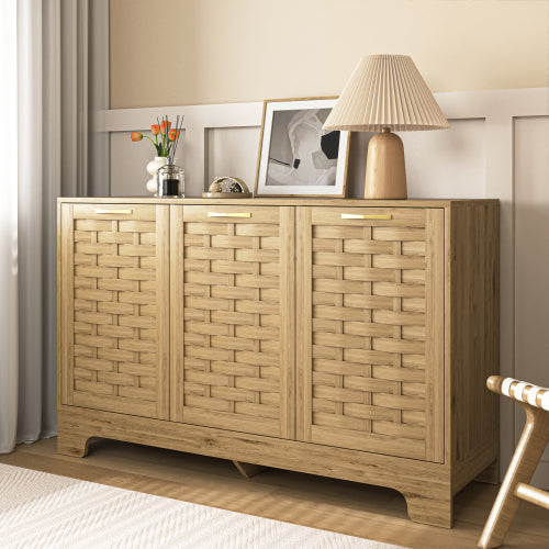 FCJ 3-Door Storage Cabinet for Living Room