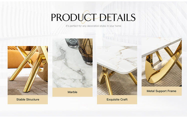 Italian Marble Mdf Wooden Console Table Modern Luxury Design Gold Stainless Steel Entryway Console Tables Living Room Furniture