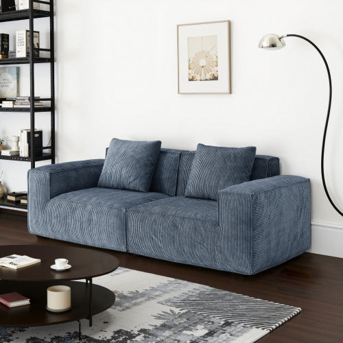 Modern Vacuum Compressed Sofa Tofu Height Density Sponge Modular Sofa for Living Room Cord Sofa