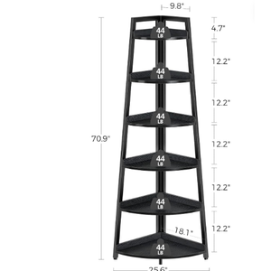 Scandinavian Style Wooden Corner Bookshelf FCJ Design for Home Office Living Room Bedroom School Hotel-Sixth Floor Access